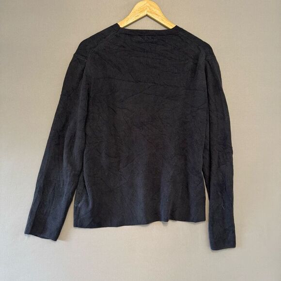 Calvin Klein Men’s Grey/Black Knit Sweater Size Small Round Neck Cotton Blend - Picture 4 of 9